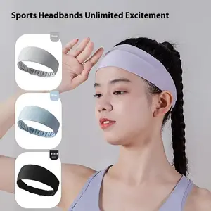 Moisture-Wicking Sporty Sweatbands, Elastic Quick-Drying Breathable Sports Headband for Running, Gym Use, Moisture-Wicking Sports Headbands, Sporty Sports Headbands