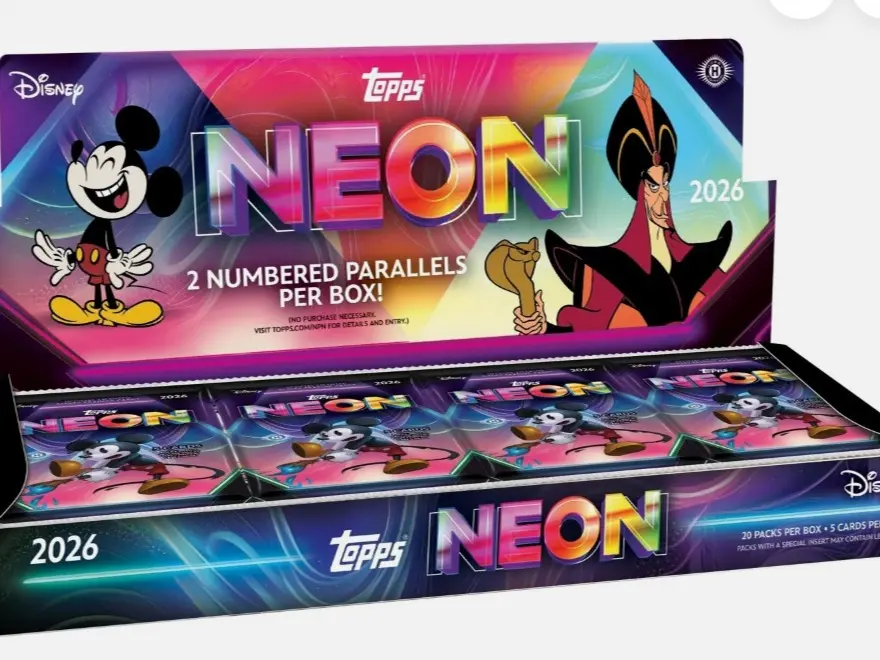 2026 Topps Disney Neon Hobby Pack from Box 2026 Topps Disney Neon Hobby Pack from Box