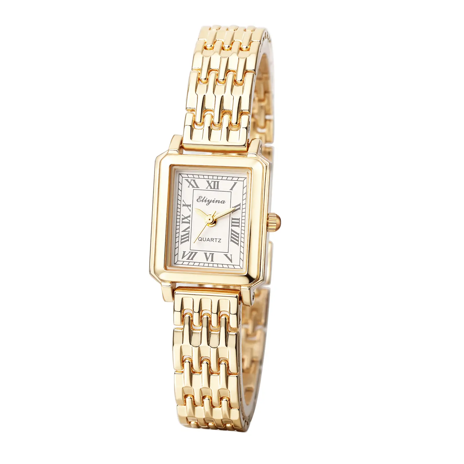 OIDEA Women's Elegant Square Business Watch with Adjustable Alloy Strap, Quartz Movement, Includes Blue Velvet Pouch, Square Watches, Accessories For Women
