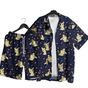 Mimiky PKM poke Set Hawaiian Shirt mon For All Ages Tropical Button Up Shirt Unisex Summer Outfit Cute Beach Shorts  Retro Pattern Shirt Gifts Limited Drop 2026 – Cute Anime Hawaiian Shirt (Summer Exclusive)