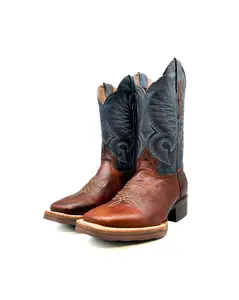 Cowboy Boot Damian Mocha Rubber Sole