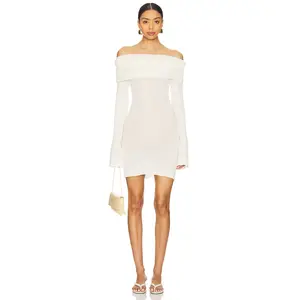 SER.O.YA Galli Mini Dress in Eggshell