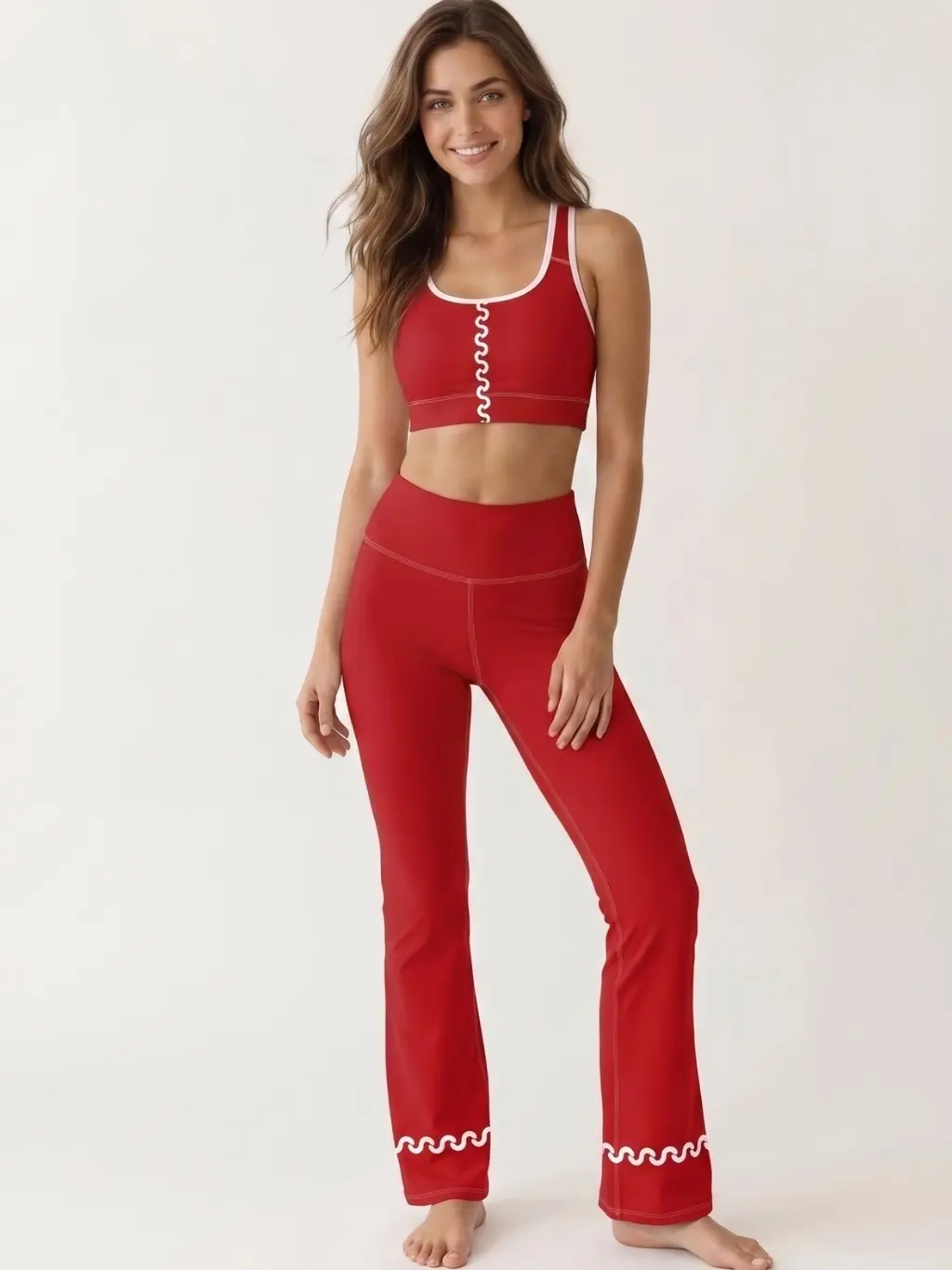 Precious Coral Flare leggings