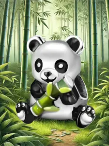 1Pc New Design Panda Bamboo Beaded Charm DIY Jewelry Making Kit for Bracelet Creative Craft Material Holiday Gift Pendant Women Birthday Gift Daily Wear Accessories