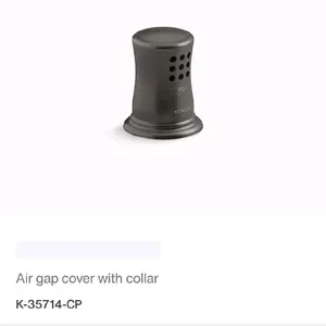 kohler 35714-2BZ Air gap cover with collar