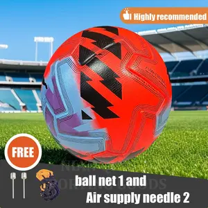 A No.5 footballs with high elasticity and wear resistance, featuring a PU surface skin. It is made using seamless heat bonding technology, offering anti-slip properties. This high-quality Soccer ball is suitable for all scenarios and is ideal for adult tr