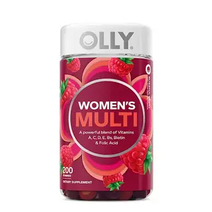 OLLY Women's Multivitamins Gummies, Health & Immune Function Support, Berry (200 ct.) Optimum Healthcare Supplement Dietary Edible