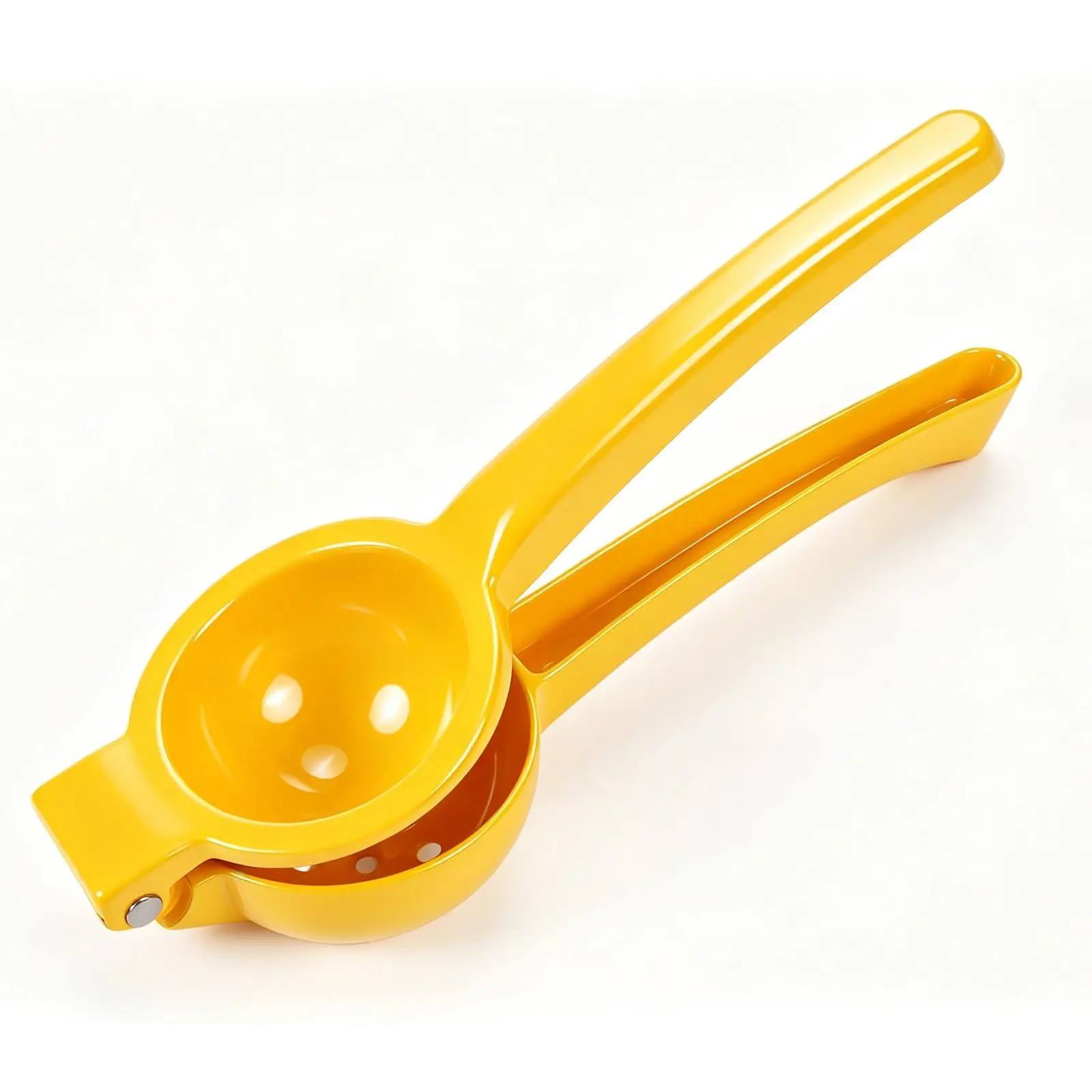 Metal Hand Press Citrus Juicer, Heavy Duty Manual Lemon Squeezer, Easy Clean Handheld Lime Juicer, Yellow