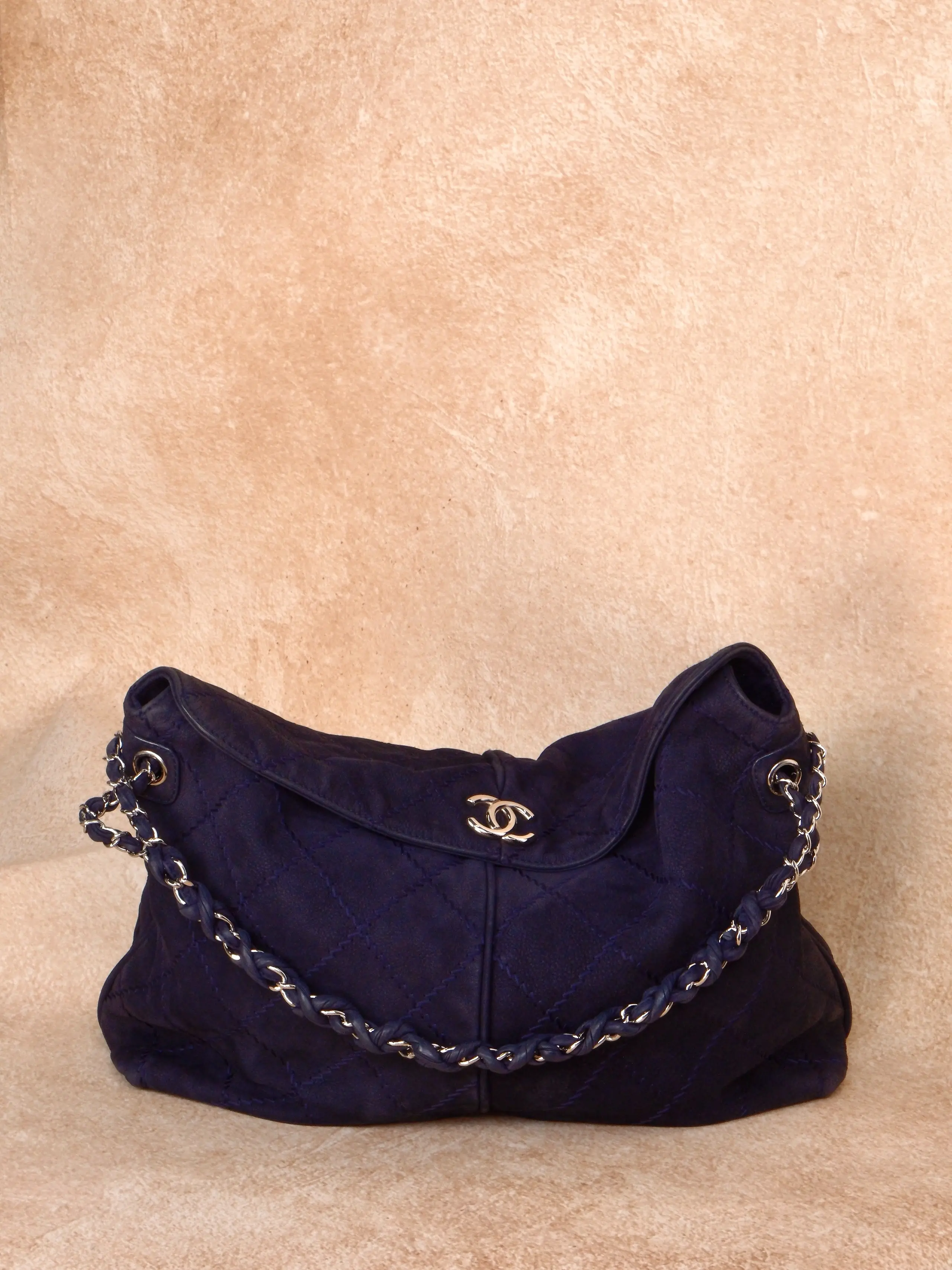 Pre-owned CHANEL Suede French Riviera Hobo