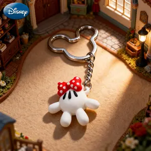 Disney Mickey Officially Licensed PVC Keychain Figurine Bag Clip Charms Anime Figure Keychain Backpack Decor Collectible Gift 1Pc