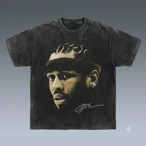 Vintage Washed Allen Iverson Portrait Signature Graphic T-Shirt Oversized Retro Hip Hop Basketball Streetwear TeeDistressed Acid Wash Black Tshirt | Allen Iverson Braids Headband Vintage Retro Signature Oversized Short Sleeve