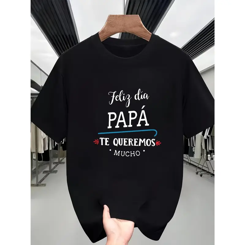 Men's Navy Blue Graphic T-Shirt, Oversized Cotton oversized t-shirt Relaxed Fit Tee, Breathable Shortsleeve Crewneck for Casual Summer Wear Menswear Classic