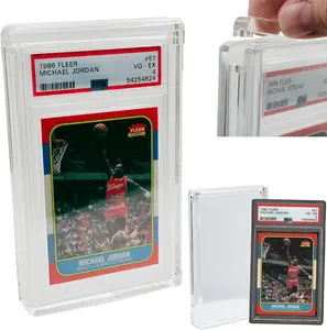 1" Thick Glass Acrylic & Magnetic Top | Display Slab & UV Protective Case Graded Card Holder for CGC CSG PSA Graded Card Slabs