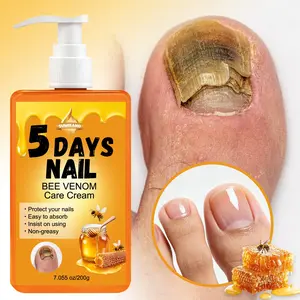 200g Large Capacity Bee Venom Nail Cream | Bee venom + salicylic acid + collagen + vitamin C, quadruple repair | Suitable for hands and feet, nourishes cuticles and strengthens nail surface Moisturizing Nourishing Hand Cream