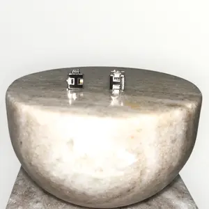 Pre-owned Hermes Silver Cage D'H Earrings