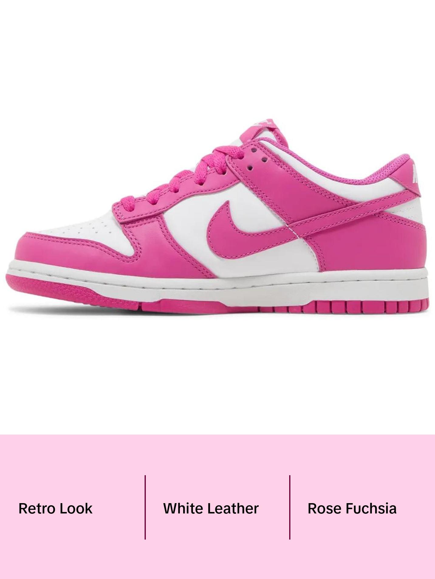 Nike Dunk Low “Active Fuchsia” Fashion Girl Sneakers Footwear Running Shoe