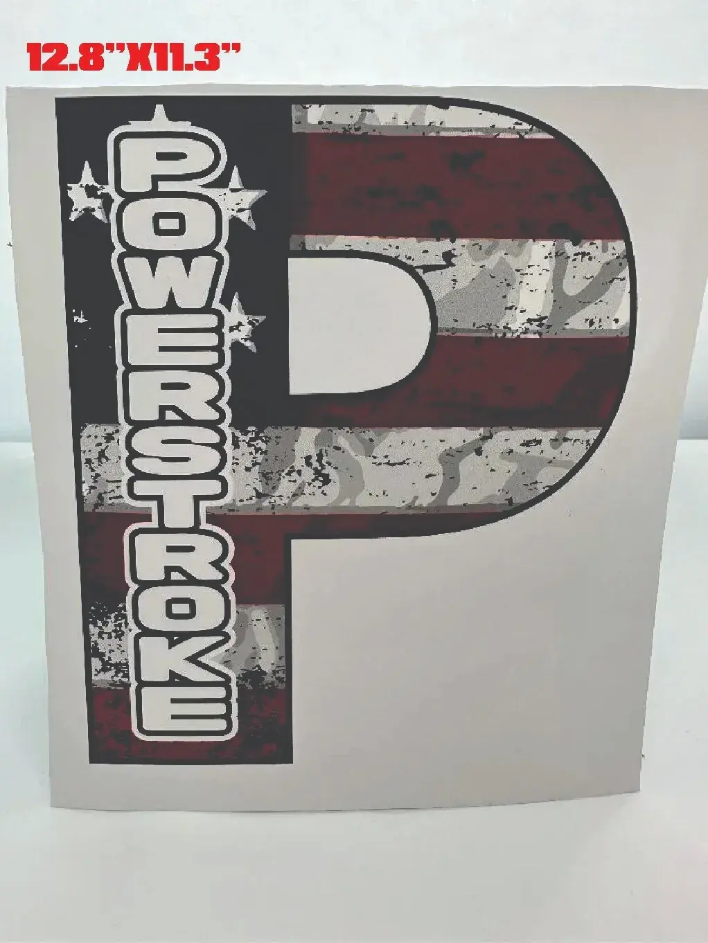 Powerstroke American Flag P Decal Sticker Diesel Truck 7.3 6.7 3.0 Stacks USA