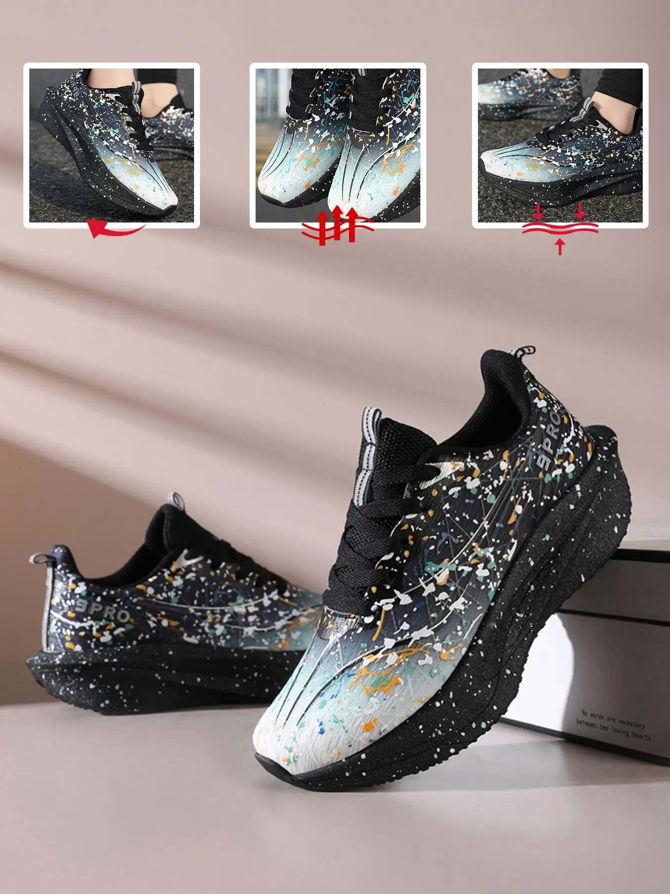 2026 New Arrival Uniesx Sneakers Breathable Mesh Athletic Training Running Shoes Women’s Casual Runner Trainer Footwear Lightweight Platform Sole Non‑Slip Design Men’s Goingouttop Sports Sneakers Jogging Shoes Casual Shoes Size 36-45
