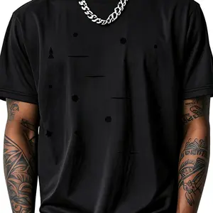 100% Cotton Abstract Geometric Shapes Pattern T-Shirt Women Men Outdoor Casual Short Sleeve Comfortable And Versatile