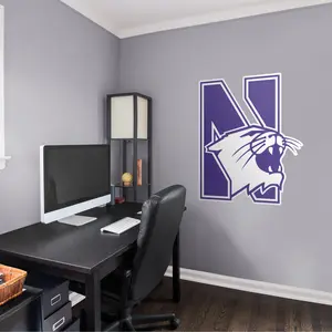 Northwestern Wildcats - RealBig Logo Collection - Official NCAA - Reusable Vinyl Wall Decals