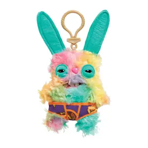 Fugglers 5-Inch Plush Clip-On | Rabid Rabbit - Multi