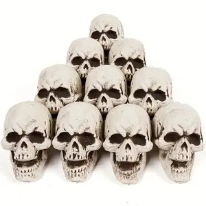 Halloween Skull Decorations, Spooky Hanging Ornaments for Haunted Houses & Secret Rooms, Creative Plastic Skeleton Props