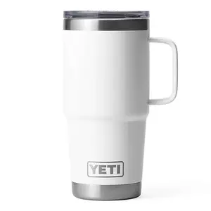 Adventure-Ready Hydration – YETI Rambler 20 oz White BPA-Free Travel Mug ️