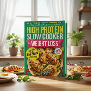 High Protein Slow Cooker Cookbook: Simple, Flavorful & Low-Carb Meals Made Easy