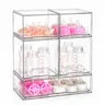 Clear 5-Drawer Storage Organizer for Nursery Bottle Station, Pull-Out Drawer Organizer with BPA-Free Plastic Bins for Bathroom Vanity, Kitchen Pantry & Cabinet