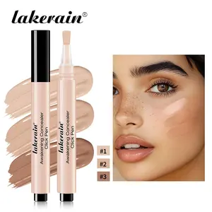 Lakerain 1 Count Awakening Concealer Click Pen Lightweight Brightening Concealer, Click Brush for Targeted Coverage, Blends Seamlessly Under Eyes Blemishes, Ideal for Daily Wear, Tired Eyes & On-the-Go Touch-Ups