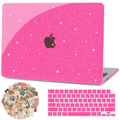 Pink Glitter Macbook Sir M2 Case TikTok Shop