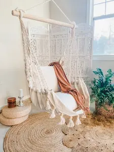 Hammock Chair, Hanging Chair, Kids Bedroom Swing, Macrame Swing Chair, Hanging chair in bedroom, Indoor swing, Indoor Macrame Hammock chair