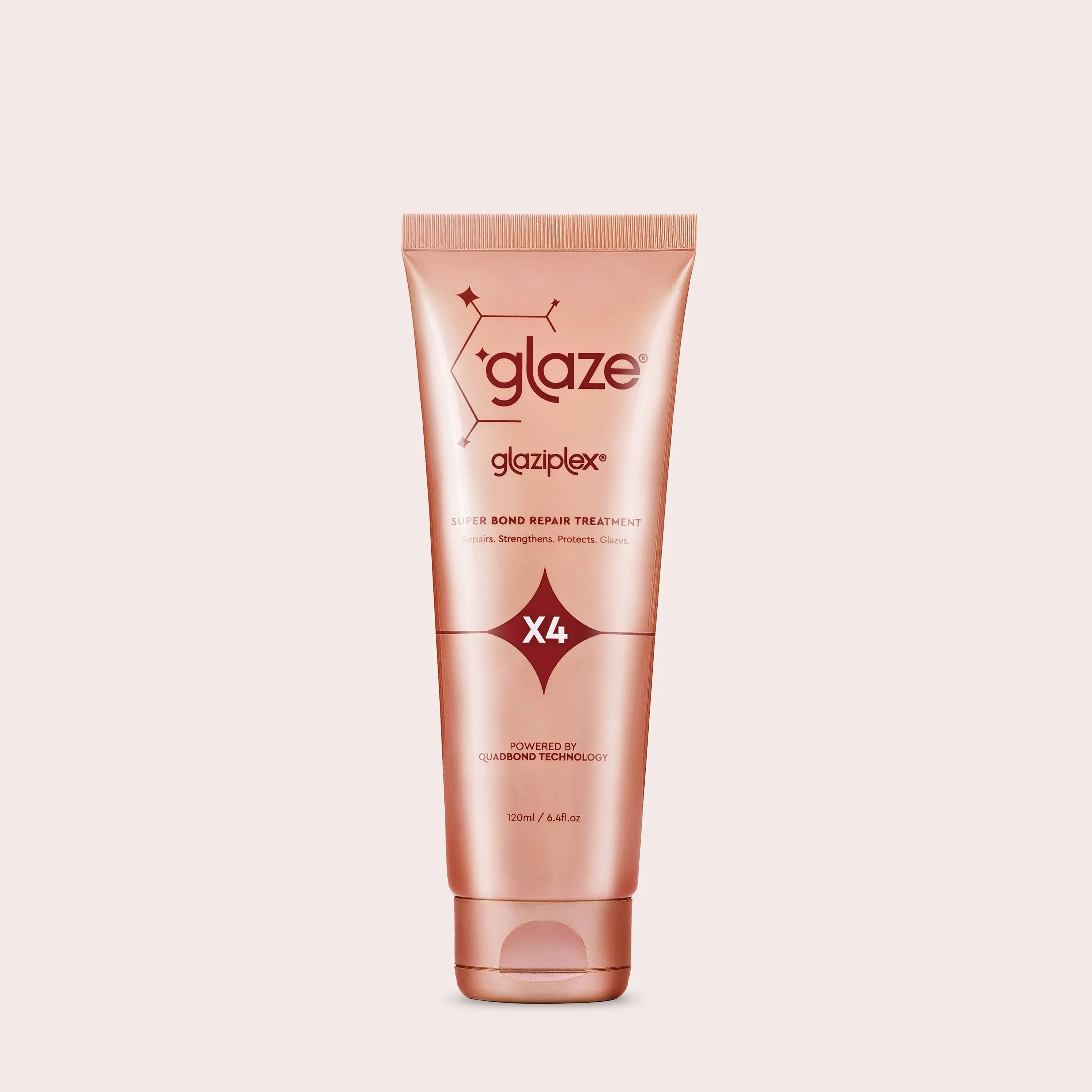 Bond Repairing Hair Mask with Castor Oil for Gloss and Shine, 4-Minute Haircare Treatment for Damaged and Color-Treated Hair, 120ml