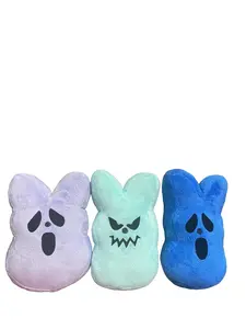 Halloween & Easter Plush, Ghost Face Bunny, Halloween Gifts Decoration Easter Basket Gifts Easterween