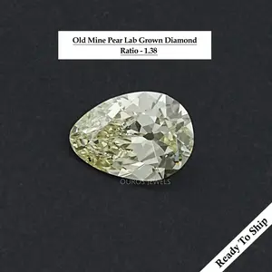 Old Mine Pear Cut Lab Grown Diamond