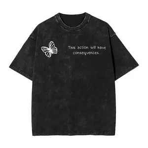 valentine shirts  Trapped by Destiny T Shirt Washed 100% Cotton 16Oversize T-Shirts Life Is Strange Vintage Tops Streetwear Graphics Printed Tees Fashion