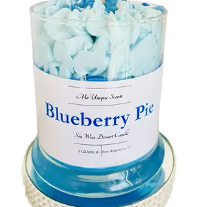 Blueberry Pie Soy Wax Candle  Decor Decoration Aroma Wick