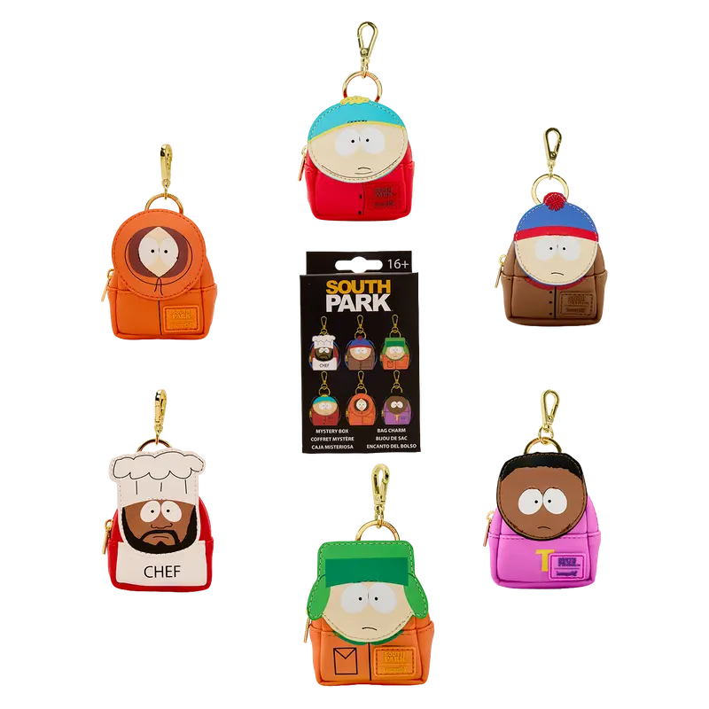 South Park Mystery Loungefly Blind Bag Mini Backpack Keychain Charm