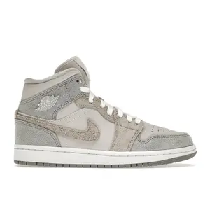 Jordan Women's 1 Mid SE Particle Grey, from StockX