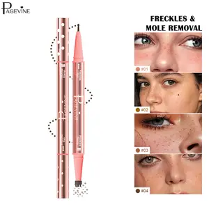 Dual Head Faux Freckles Stamp Pen with Precision Spot Corrector Tip, Natural Looking Freckle Finishing Tool with Quick Dry Waterproof Smooth Formula, High Pigment Soft Matte Effect Quick Setting Formula for Everyday Minimal Look and Vacation Ready Glow.