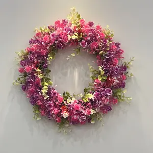 1pc 16.5-Inch Lightweight Artificial Wreath - Festive Decoration for Weddings, Parties, Home Entrance, Living Room & Garden (Home Supplies, Festive & Party Supplies)