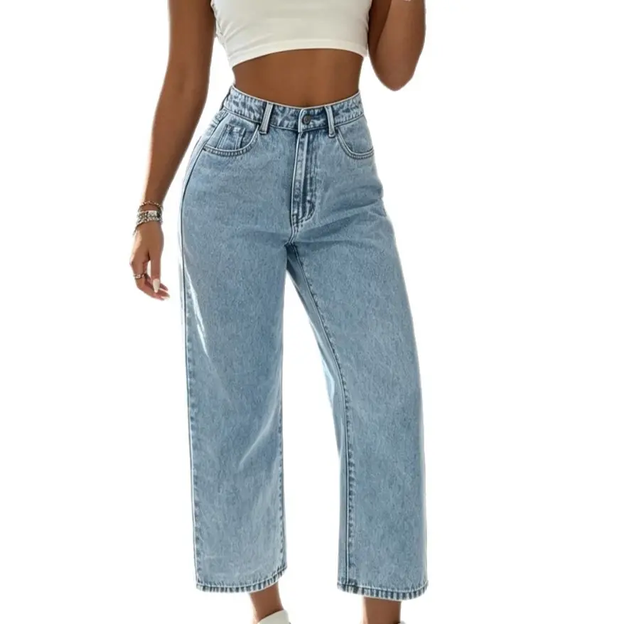 Blue Rigid Magic Mid Rise Straight leg Jean
