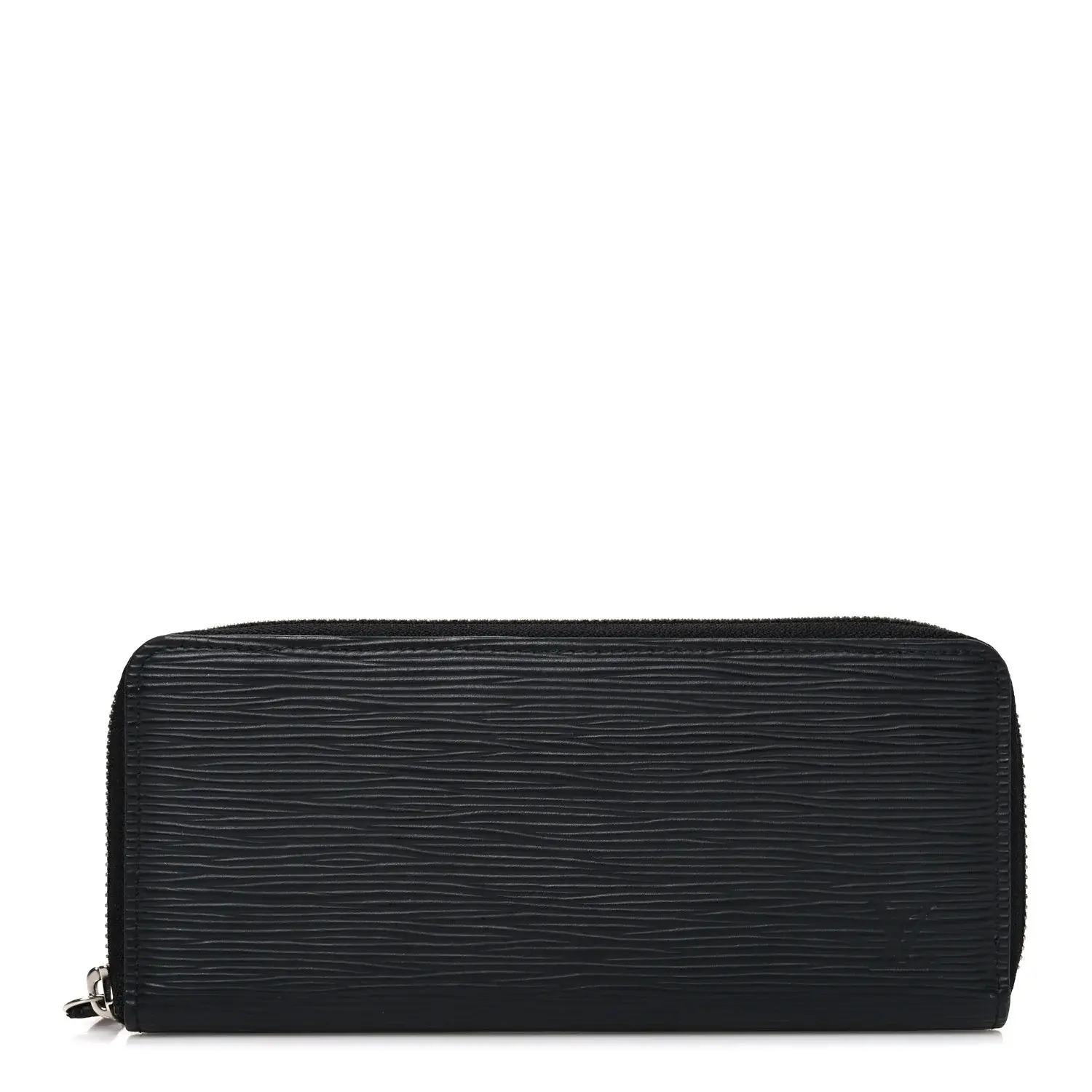 Pre-owned Louis Vuitton Epi Leather Small Leather Goods Epi Clemence Wallet Black