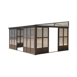 12x16FT Extra Large All-Season Outdoor Wall-Mounted Sunroom Solarium