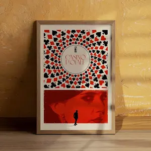 Casino Royale Movie Poster, Minimalist Poster, Wall Art Decor, Film Poster Gifts