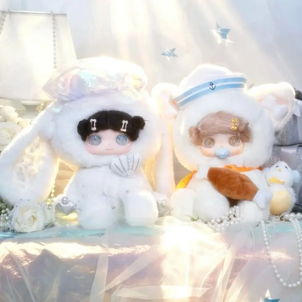 Paw King Puppy King The wind passes through my sea 600% Plush blind box Soft Stuffed Collectible Plush Doll Birthday Gift