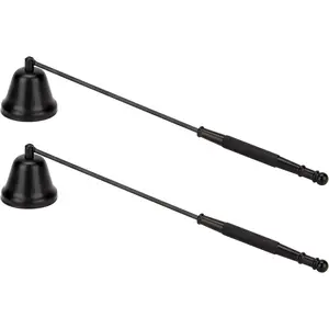 2 Pack Long Handle Candle Snuffer Safe Candle Flame Extinguishing Wick Accessory Tool for Putting Out Candle Flame