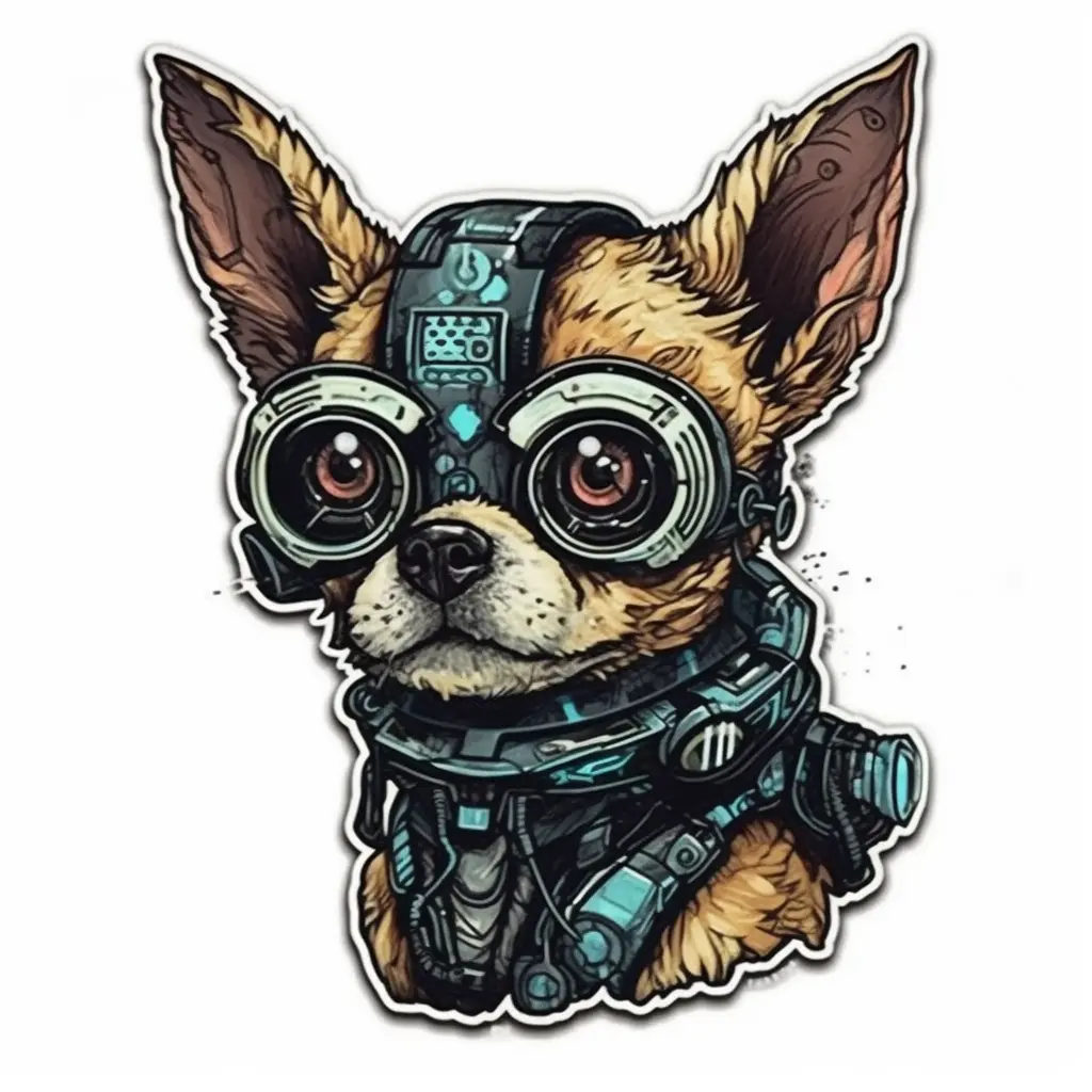 Chihuahua Dog Vinyl Decal Sticker for Car, Laptop, Tumbler and More. # 003658