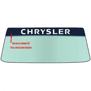 Fits A CHRYSLER Vehicle Custom Windshield Banner Graphic Die Cut Decal - Vinyl Application Tool Included