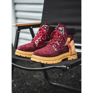 Men's Classic Mid-Calf PU Leather Boots, Waterproof Anti-Slip Wear-Resistant, Fall & Winter Outdoor Casual Streetwear